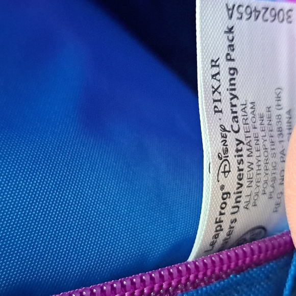 Disney Pixar Monsters University Leapfrog Youth Backpack Carrying Pack - Picture 4 of 9